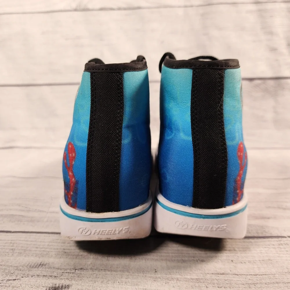 Heelys Hustle SpongeBob SquarePants Blue Wheeled Skate Shoes Youth 6 HES10382